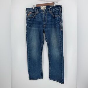 Ariat Men's Straight Leg Blue Jeans Size 36/32